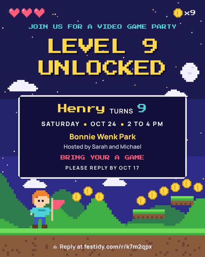 Video game invitation, Platformer design